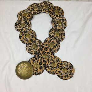 Leopard Print Circle Belt